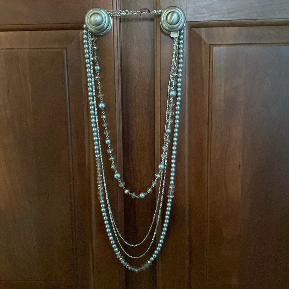 NWT Silver 4 Strand Necklace